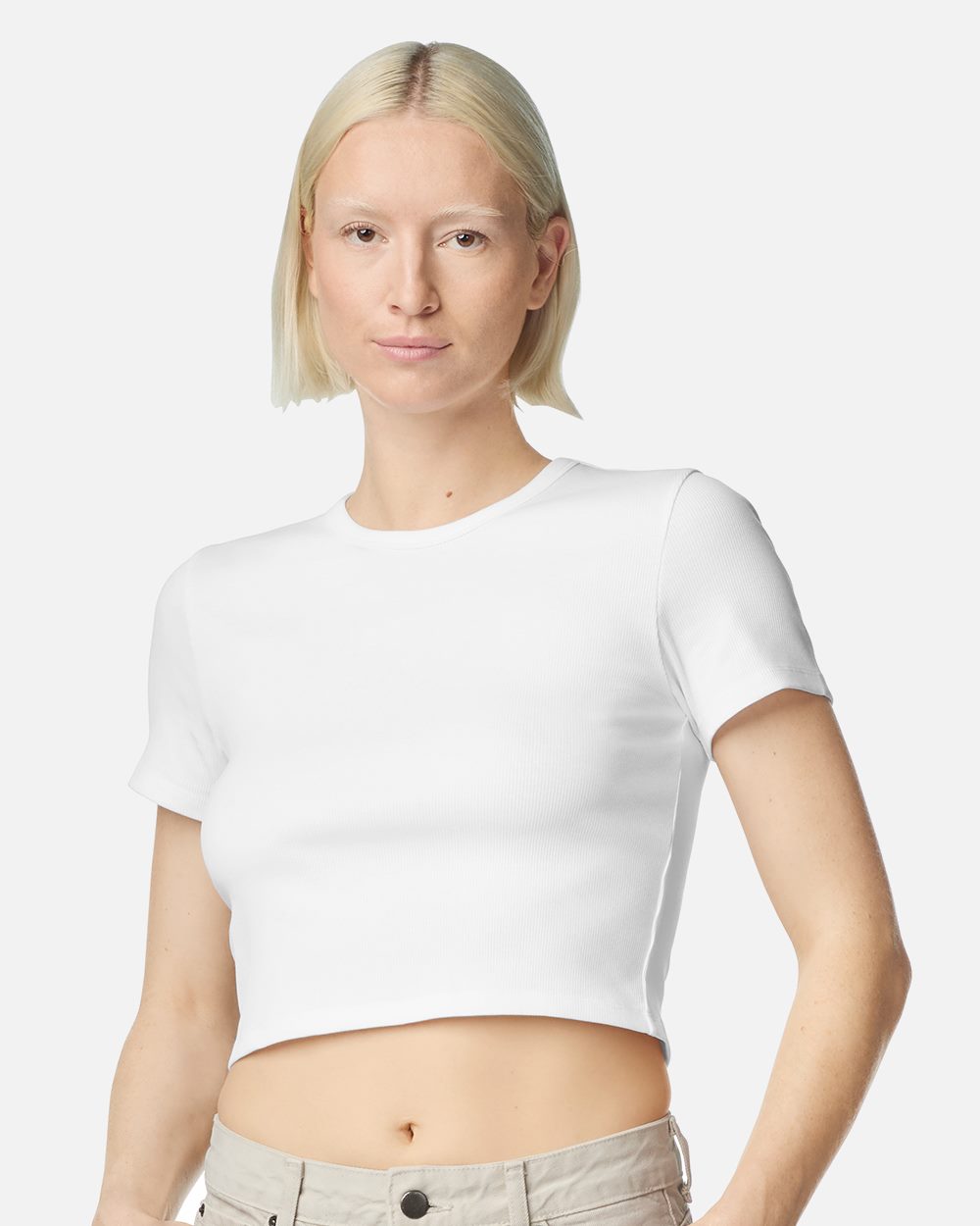 Women's Baby Rib Cropped Tee | BR210