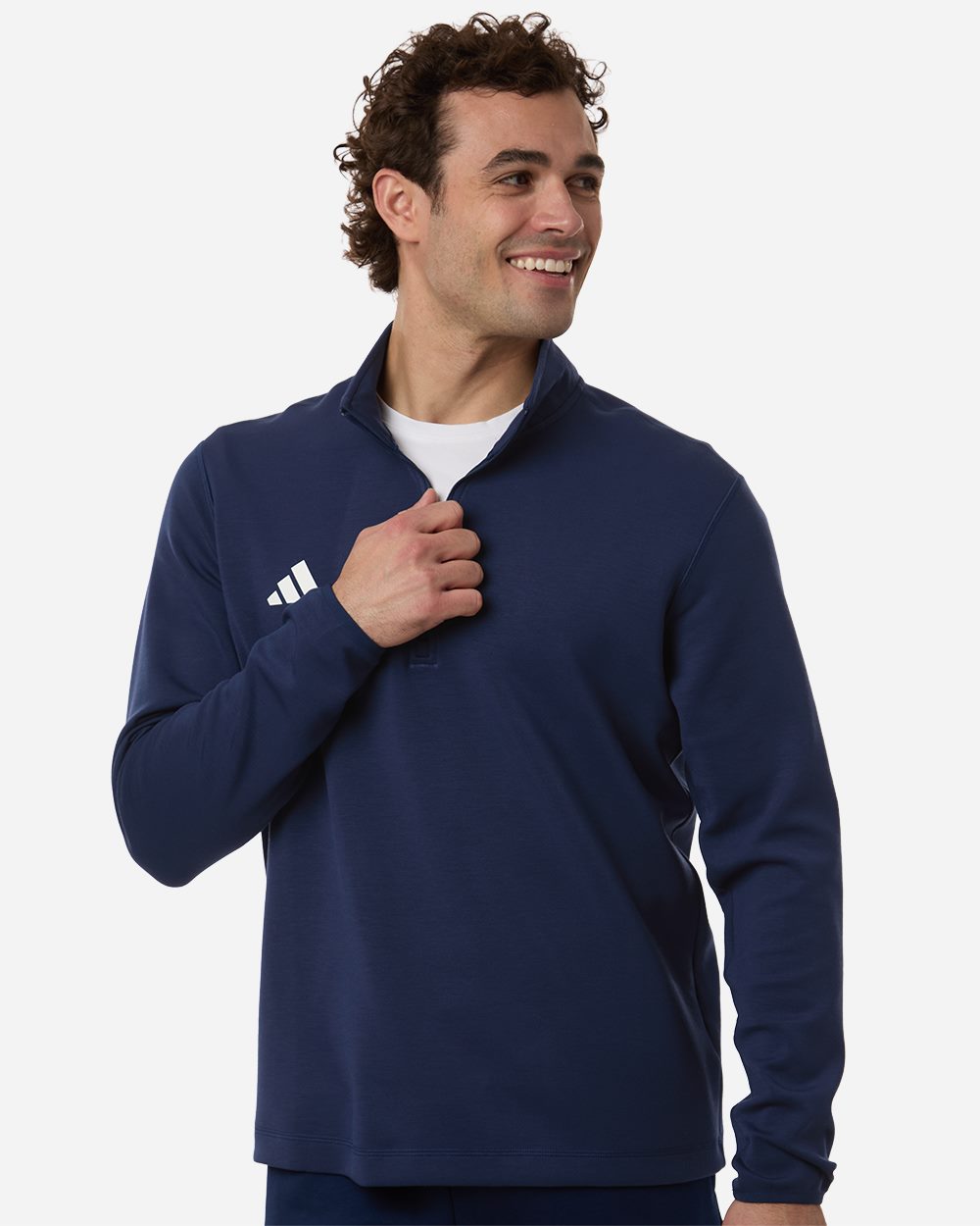 Men's 3-Stripes Quarter-Zip Pullover | AT400
