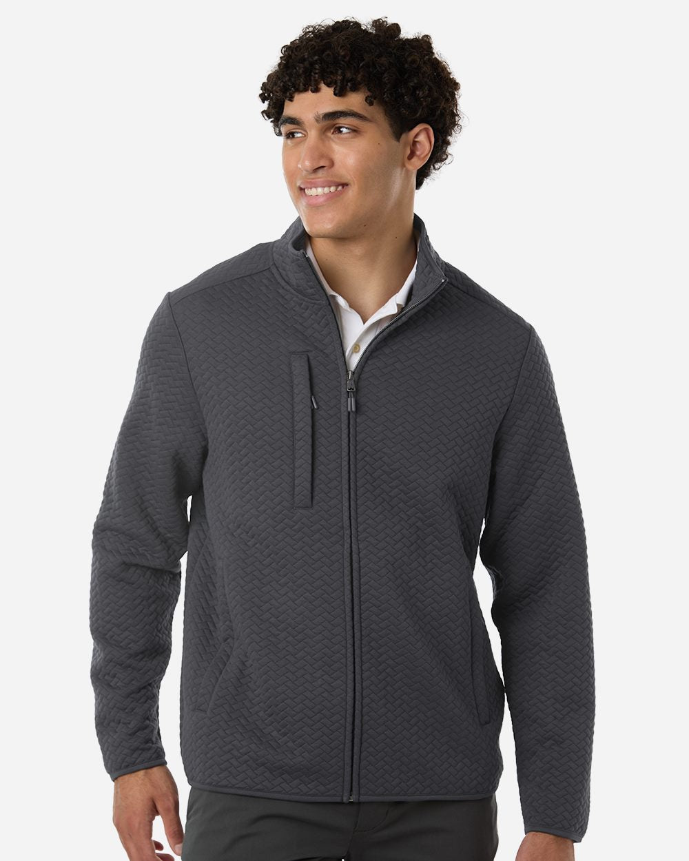 Men's Aspen Herringbone Fleece Full-Zip | NE425