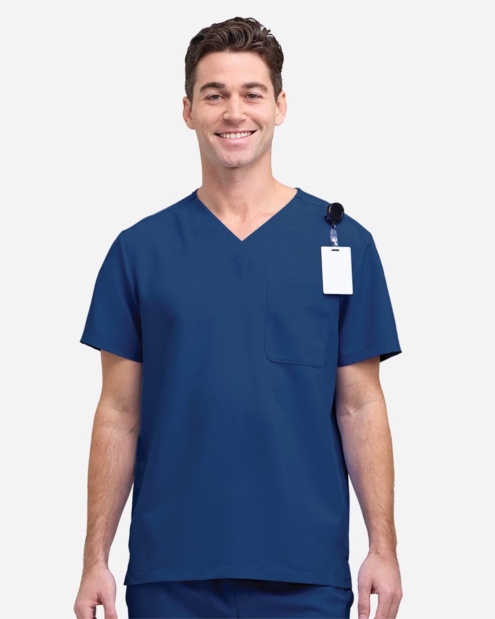 Men's V-Neck Pocket Scrub Top | HMB000
