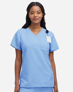 Women's V-Neck 1 Pocket Scrub Top | HSB000
