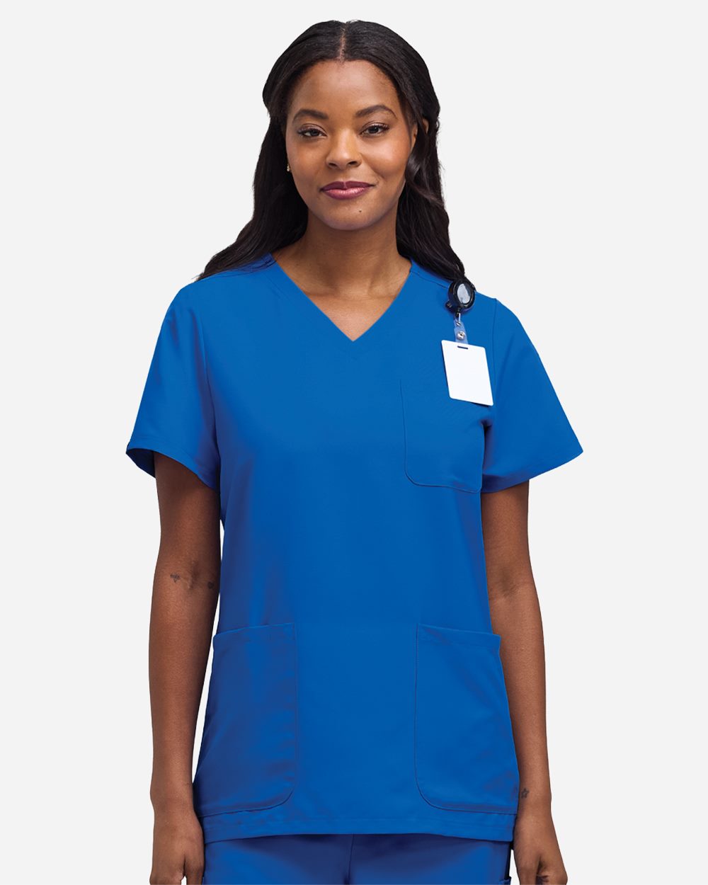 Women's V-Neck 3 Pocket Scrub Top | HSB002