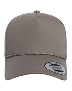 Retro Cotton Blend Five-Panel Rope Cap | 5079BD