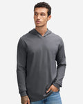 Unisex Sueded Long Sleeve Hooded Tee | 5345