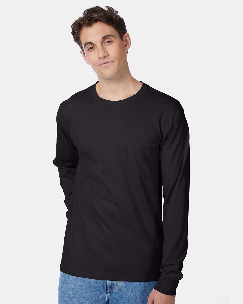 Men's Authentic Long Sleeve Pocket T-Shirt | 5596
