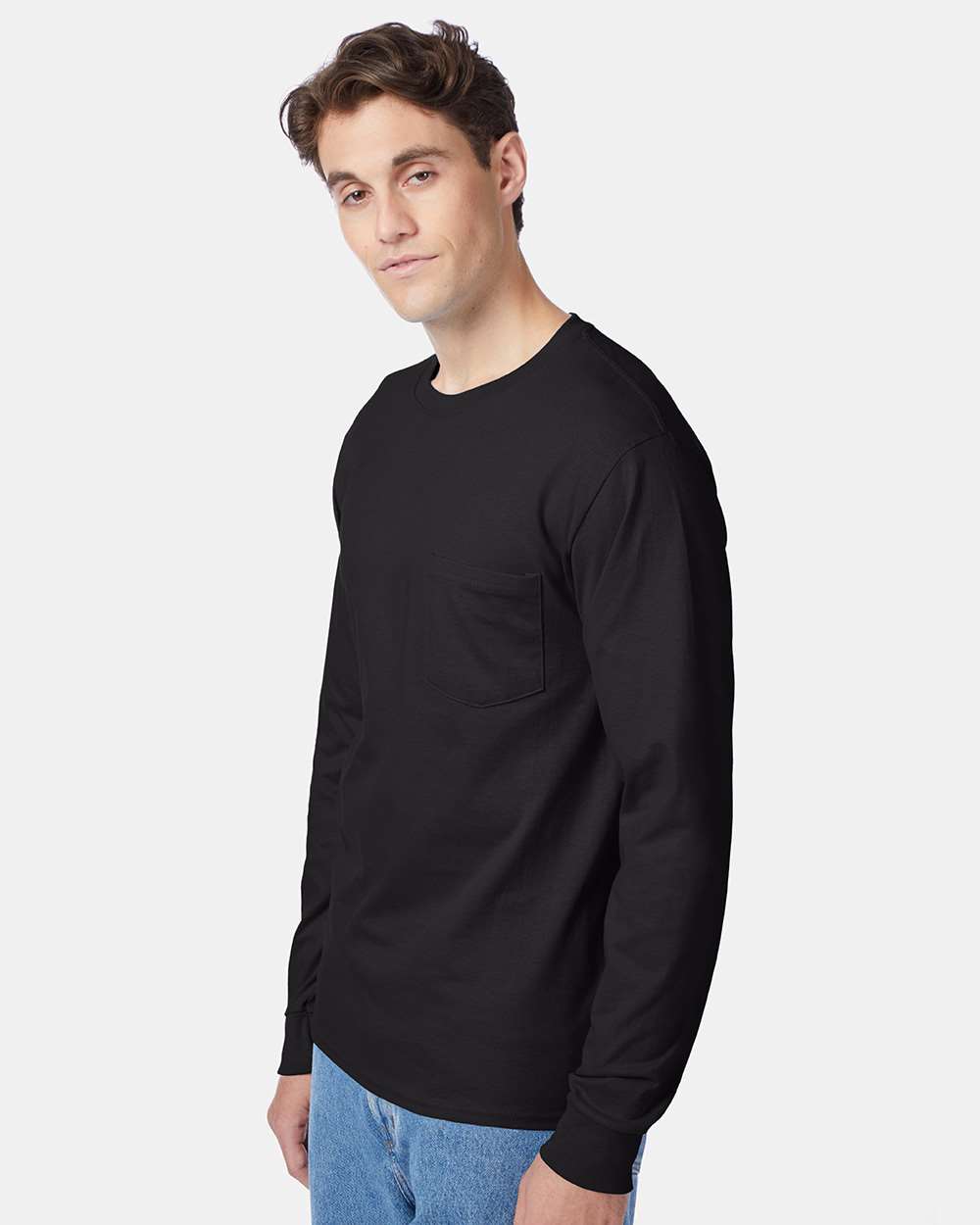 Men's Authentic Long Sleeve Pocket T-Shirt | 5596