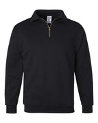 Unisex Super Sweats NuBlend® Quarter-Zip Cadet Collar Sweatshirt | 4528MR