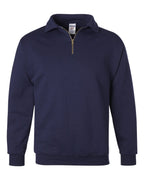 Unisex Super Sweats NuBlend® Quarter-Zip Cadet Collar Sweatshirt | 4528MR