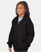 Youth EcoSmart® Full-Zip Hooded Sweatshirt | P480