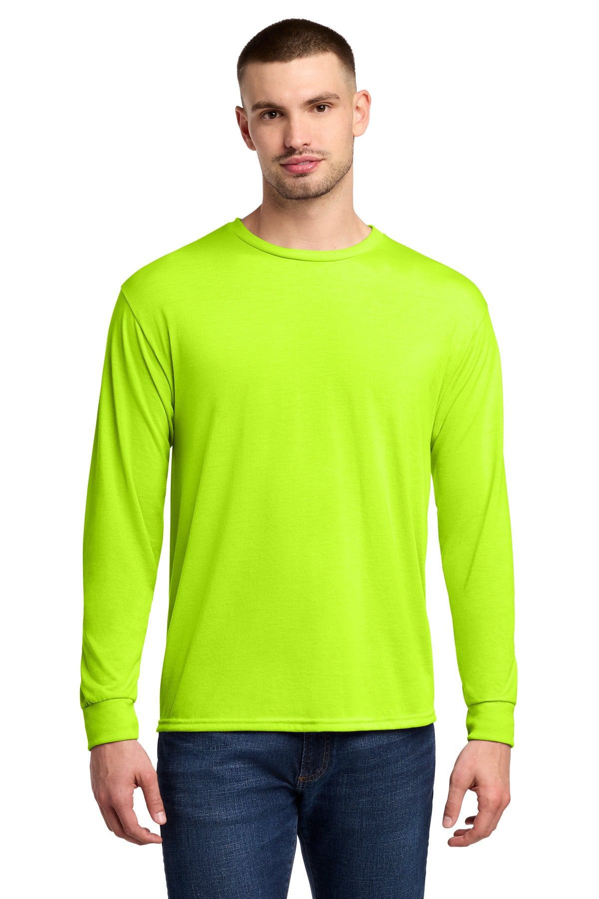 Jerzees 21LS Dri-Power 100% Polyester Long Sleeve T-Shirt
