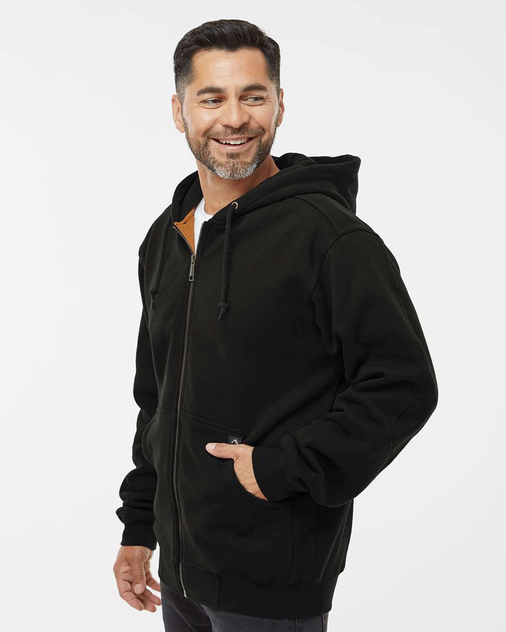 Men's Tall Crossfire Heavyweight Power Fleece Hooded Jacket with Thermal Lining | 7033T