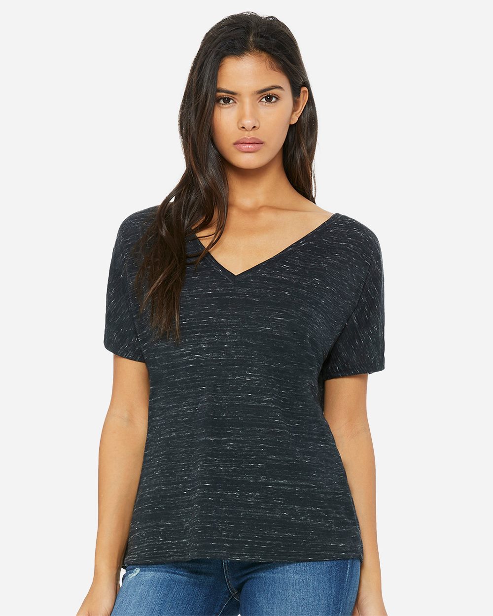 Women’s Slouchy V-Neck Tee | 8815