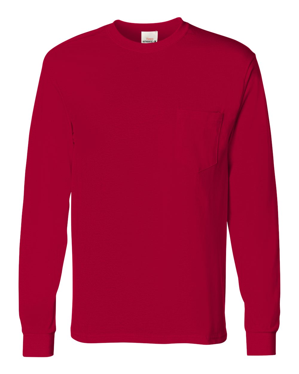 Men's Authentic Long Sleeve Pocket T-Shirt | 5596