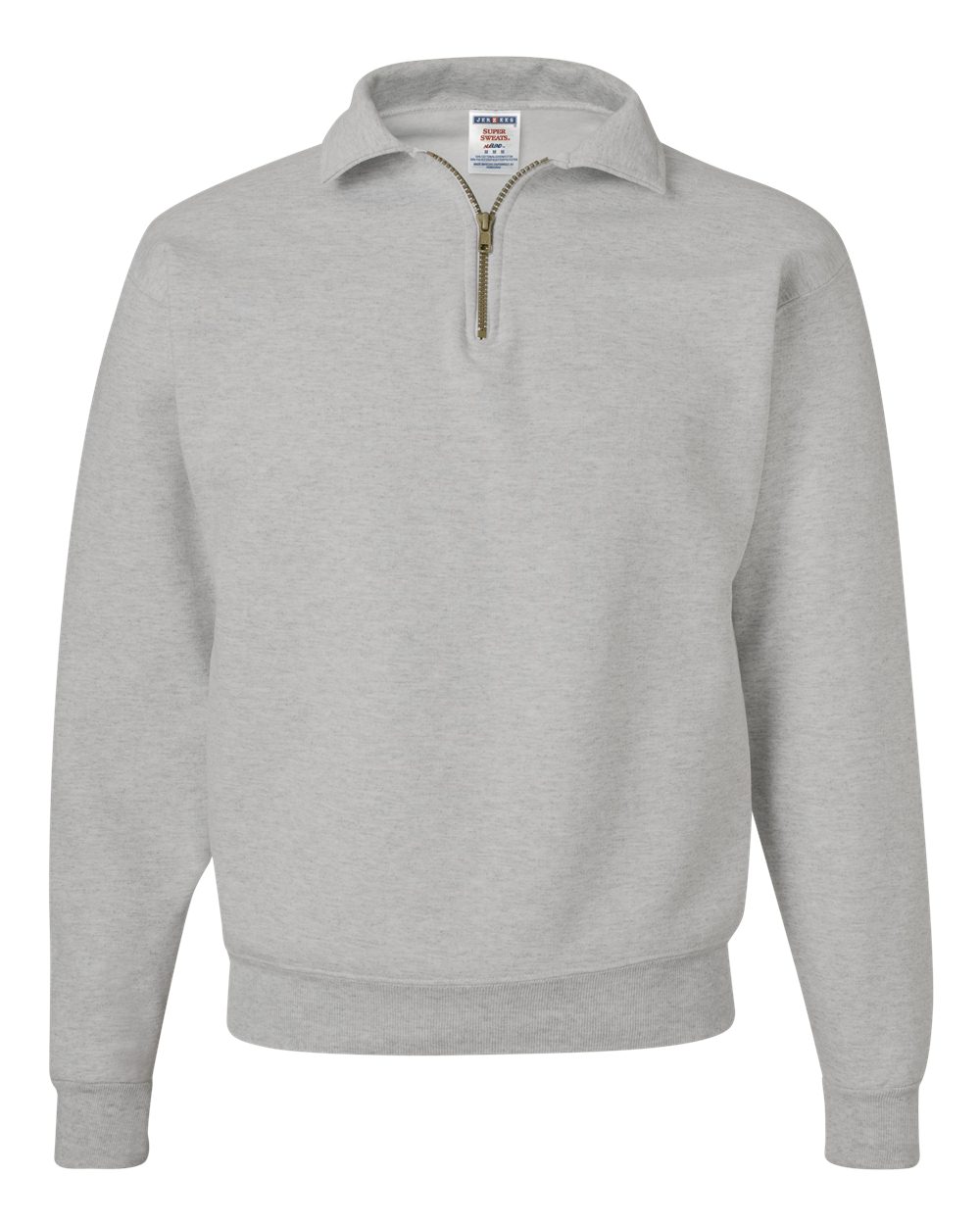Jerzees 4528MR Unisex Super Sweats NuBlend Quarter-Zip Cadet Collar Sweatshirt - Oxford