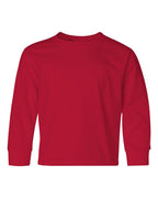 Jerzees 29BLR Youth Dri-Power Long Sleeve 50/50 T-Shirt - True Red