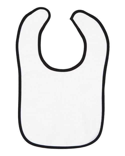 Infant Contrast Trim Terry Bib | 1003