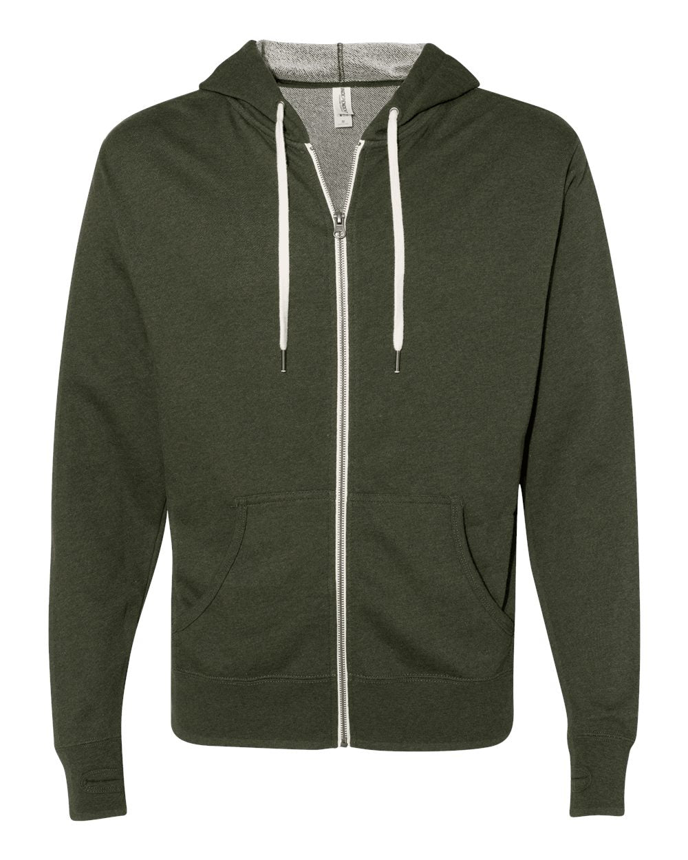 Unisex Heathered French Terry Full-Zip Hooded Sweatshirt | PRM90HTZ