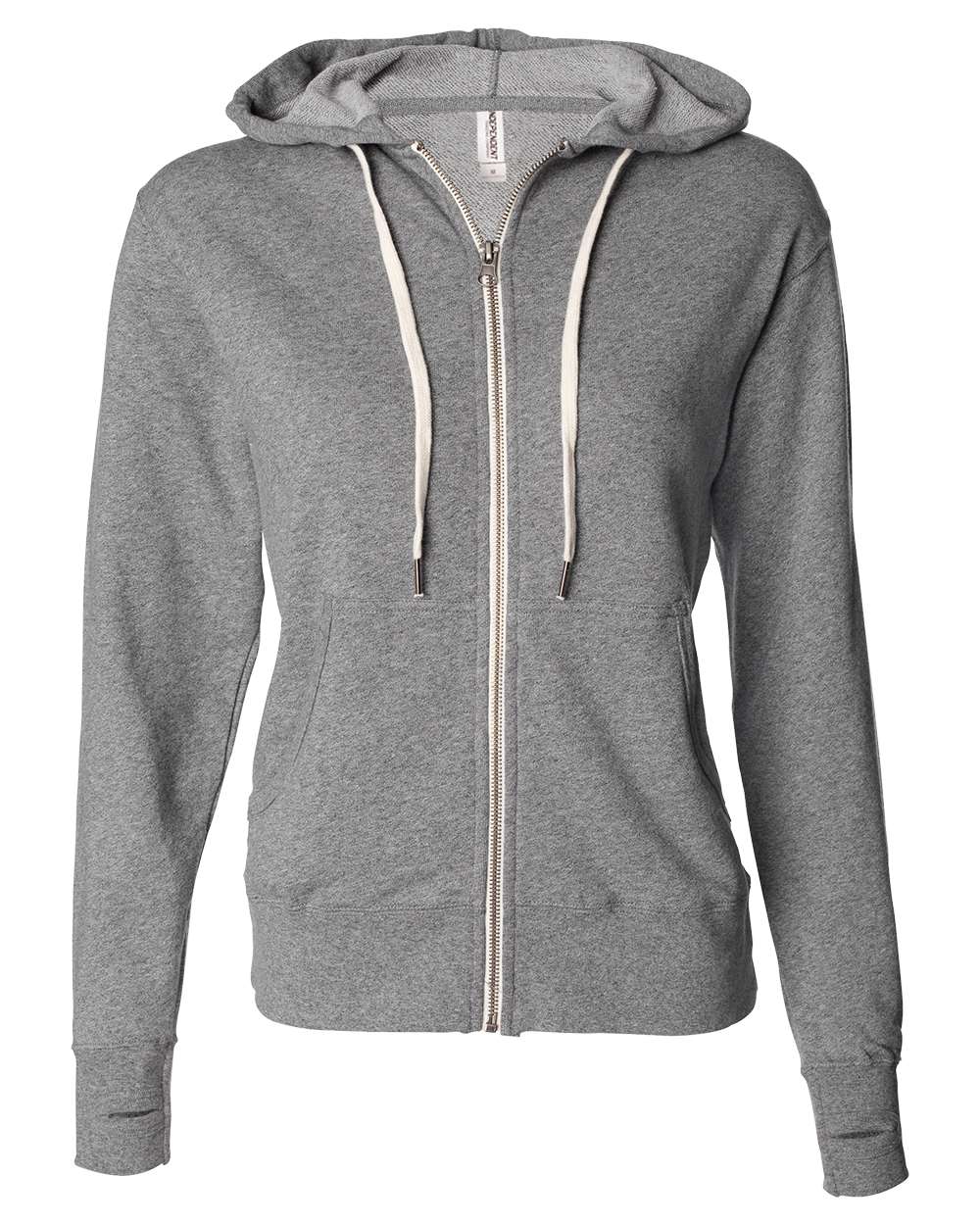Unisex Heathered French Terry Full-Zip Hooded Sweatshirt | PRM90HTZ