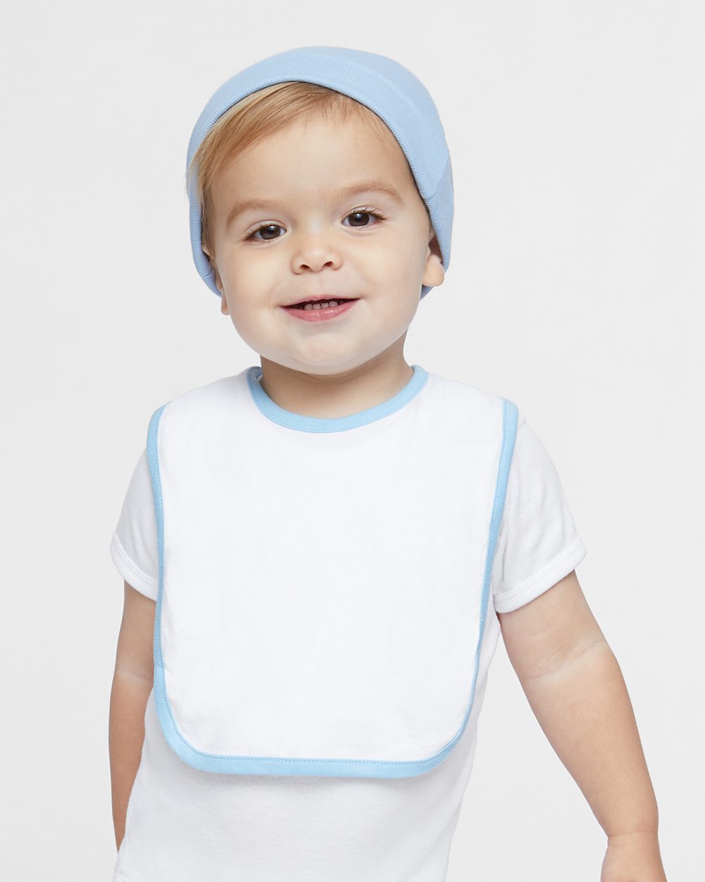 Infant Contrast Trim Premium Jersey Bib | 1004