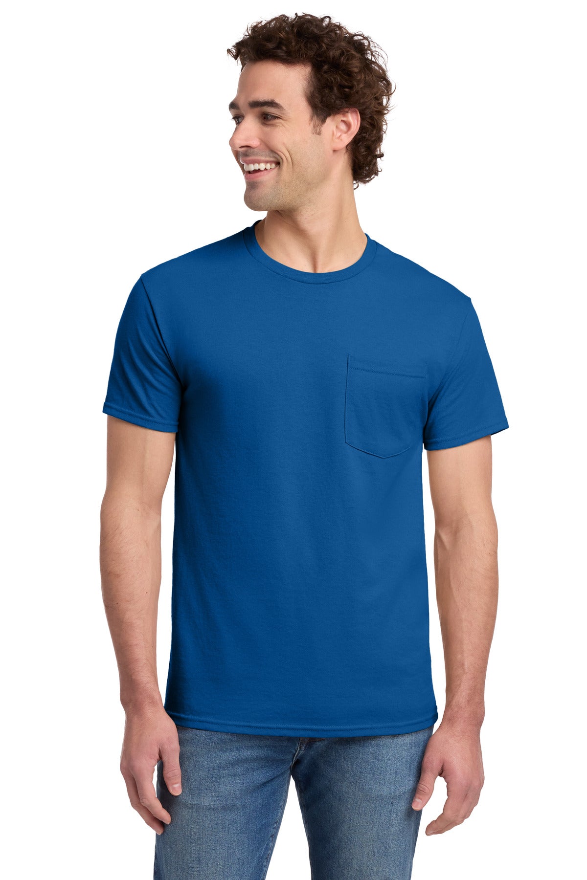 Jerzees 29MP Dri-Power 50/50 Cotton/Poly Pocket T-Shirt