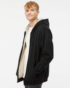 Sudadera con capucha para hombre, forro Sherpa y cremallera completa | EXP40SHZ