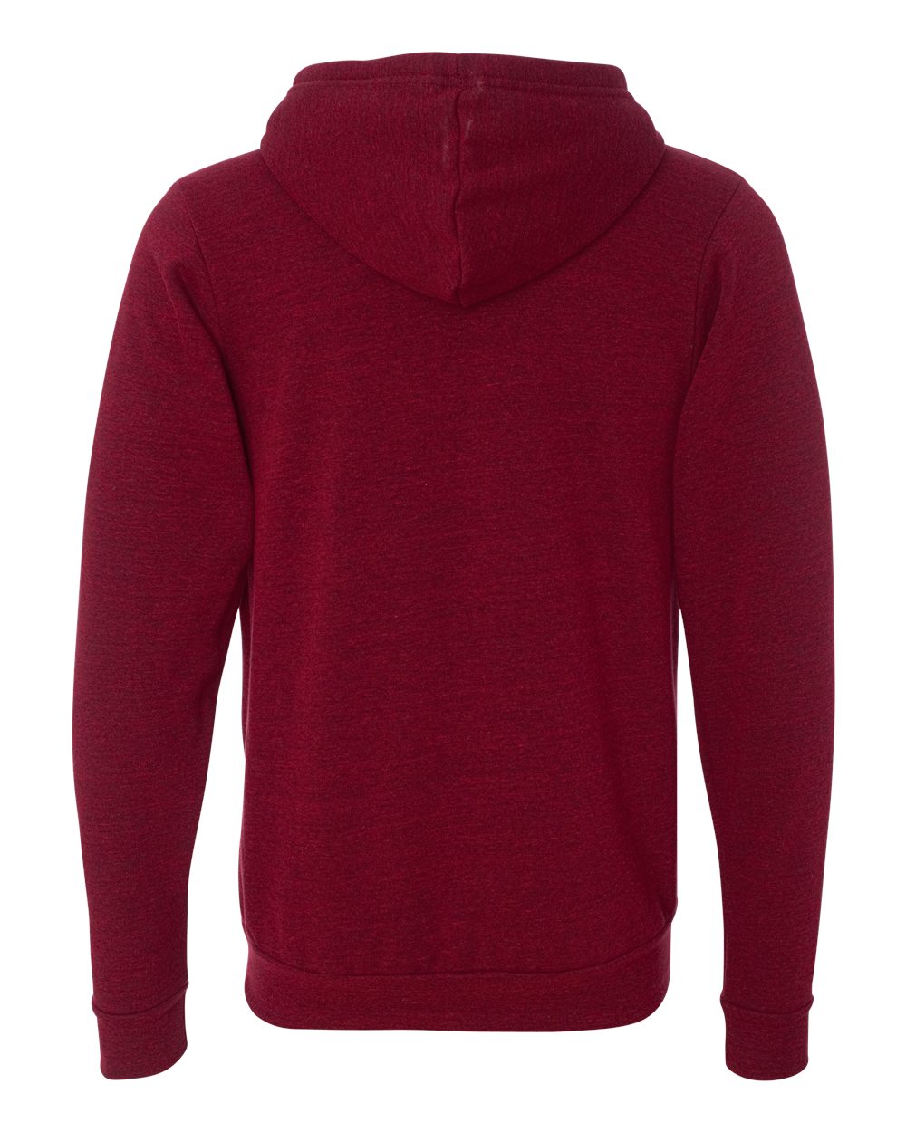 Sudadera con capucha unisex de felpa esponjosa Triblend con cremallera completa | 3909