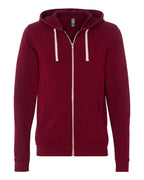 Sudadera con capucha unisex de felpa esponjosa Triblend con cremallera completa | 3909