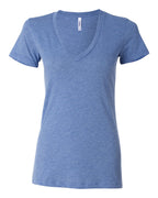 Women’s Triblend Deep V-Neck Tee | 8435