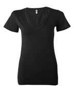 Camiseta de Jersey para Mujer con Escote Profundo en V | 6035