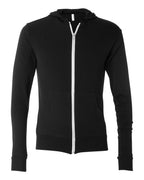 Unisex Triblend Lightweight Full-Zip Hooded Long Sleeve Tee | 3939