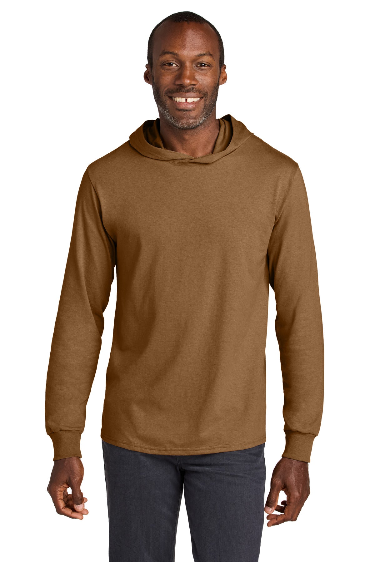 Jerzees Classics 363LH Unisex Cotton Long Sleeve Hooded T-Shirt