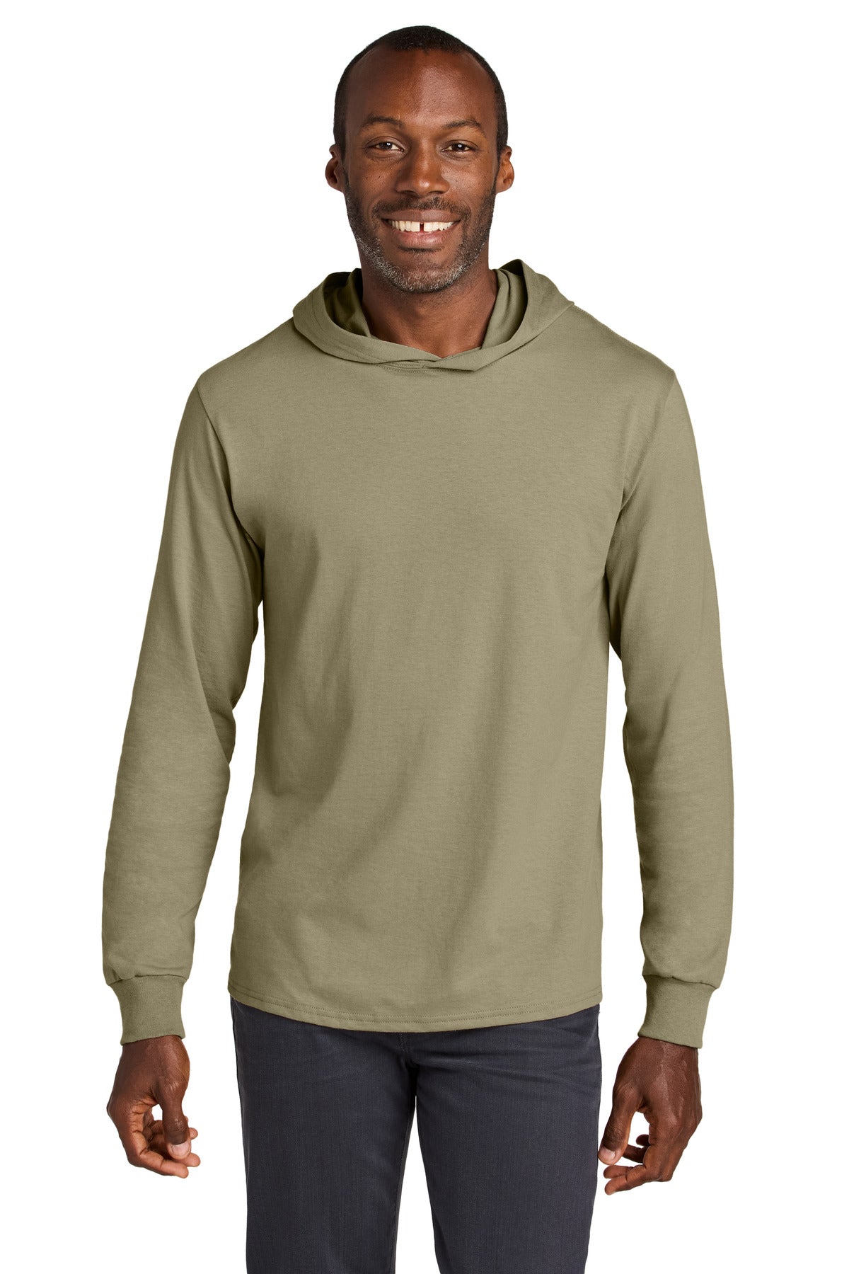 Jerzees Classics 363LH Unisex Cotton Long Sleeve Hooded T-Shirt