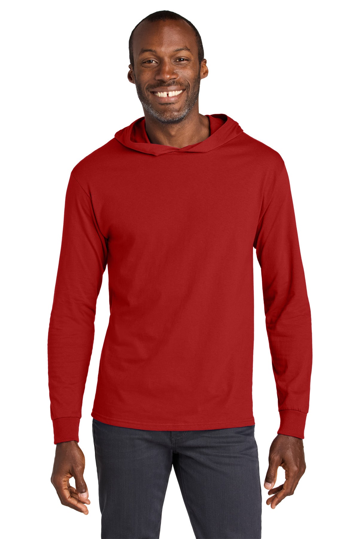 Jerzees Classics 363LH Unisex Cotton Long Sleeve Hooded T-Shirt