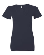 Camiseta de Jersey para Mujer con Escote Profundo en V | 6035