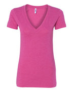 Women’s Triblend Deep V-Neck Tee | 8435