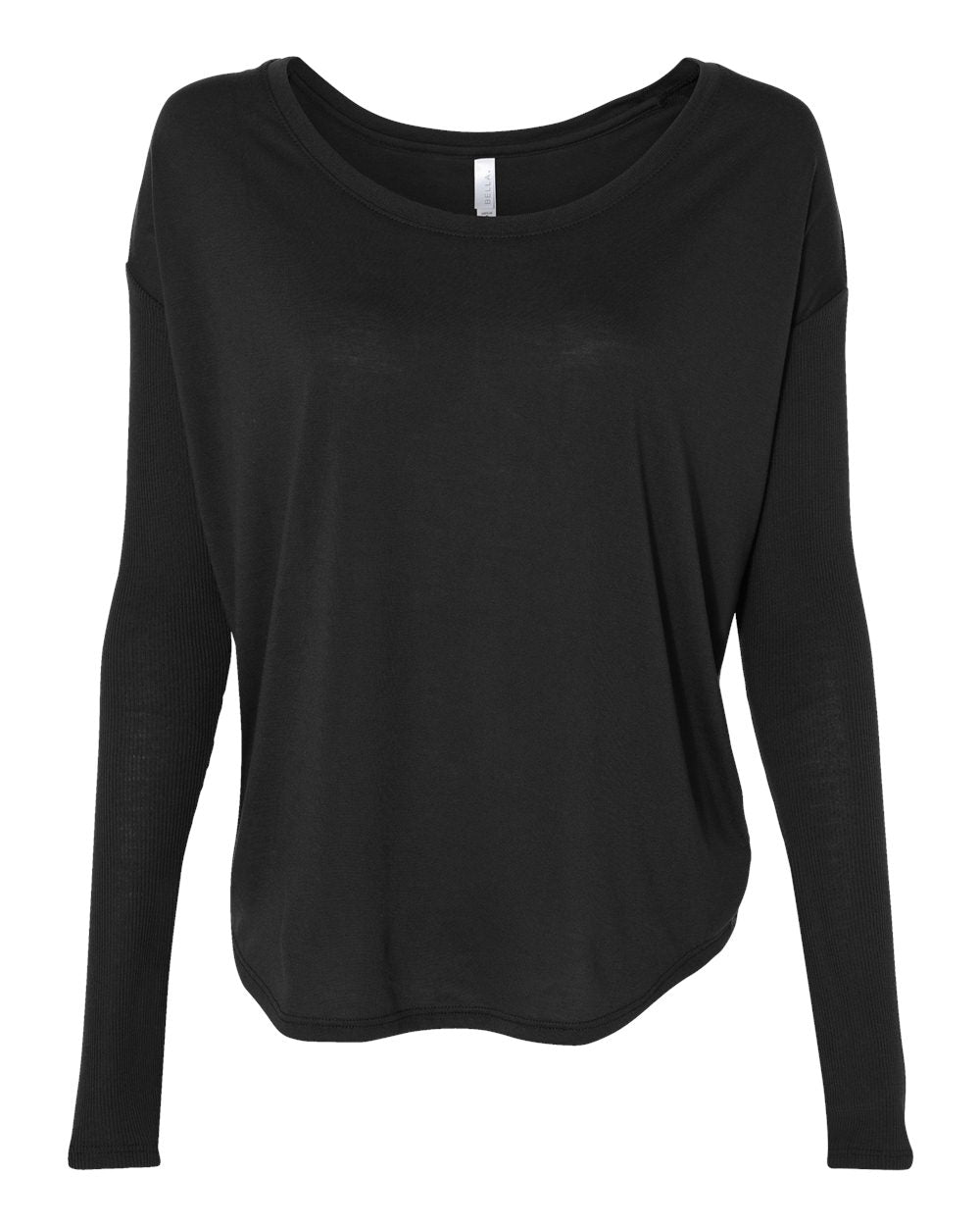 Women’s Flowy 2x1 Ribbed Long Sleeve Tee | 8852