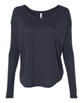 Women’s Flowy 2x1 Ribbed Long Sleeve Tee | 8852