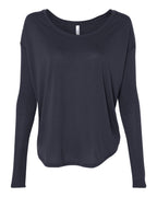 Women’s Flowy 2x1 Ribbed Long Sleeve Tee | 8852