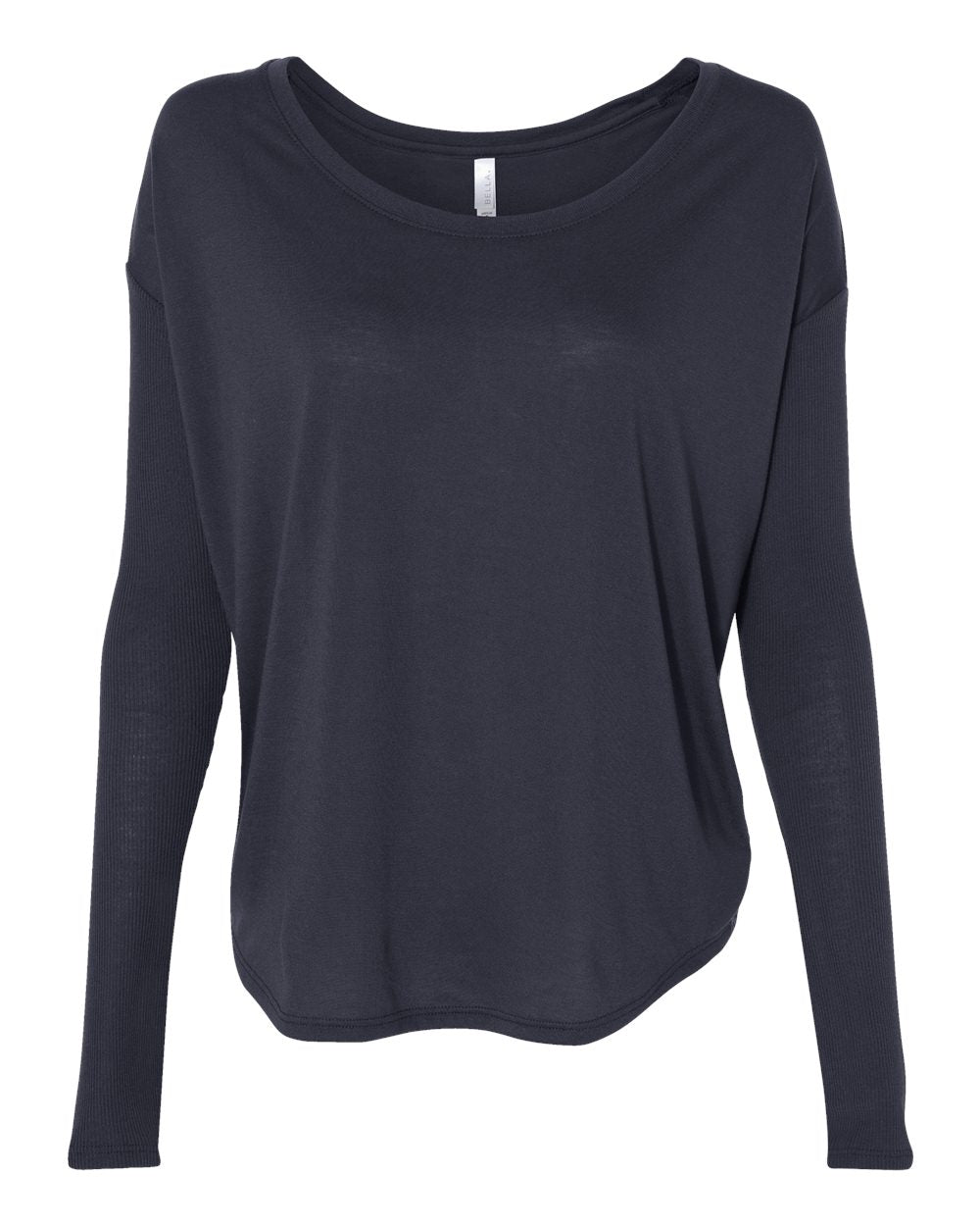 Women’s Flowy 2x1 Ribbed Long Sleeve Tee | 8852
