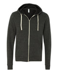 Sudadera con capucha unisex de felpa esponjosa Triblend con cremallera completa | 3909