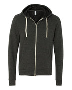Sudadera con capucha unisex de felpa esponjosa Triblend con cremallera completa | 3909