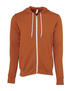 Sudadera con capucha unisex de forro polar esponjoso con cremallera completa | 3739