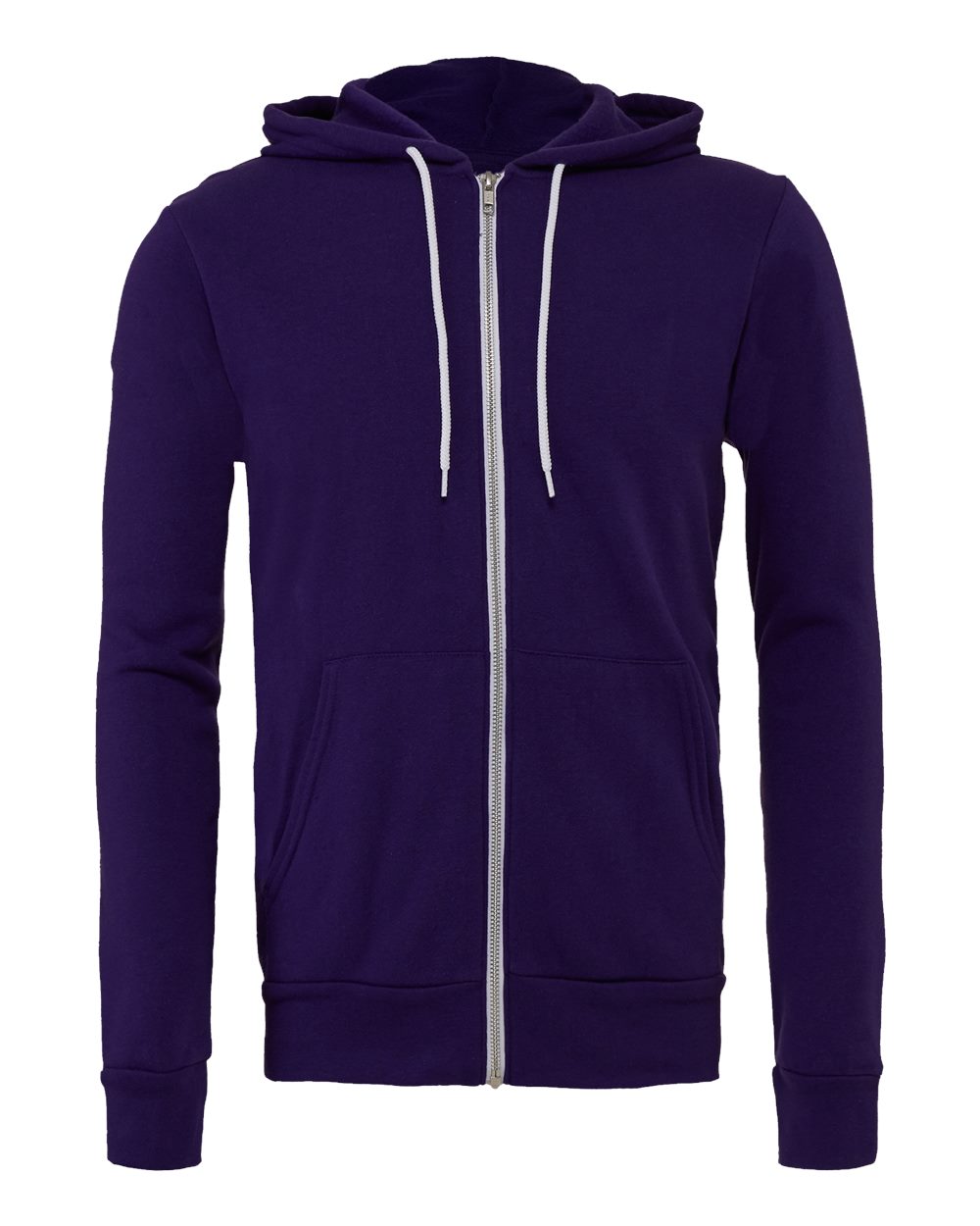 Sudadera con capucha unisex de forro polar esponjoso con cremallera completa | 3739