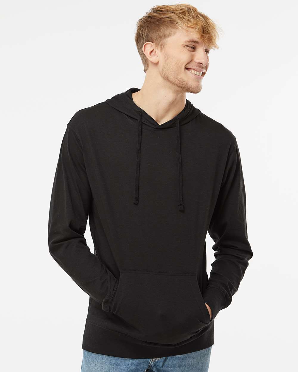Unisex Lightweight Hooded Pullover T-Shirt | SS150J