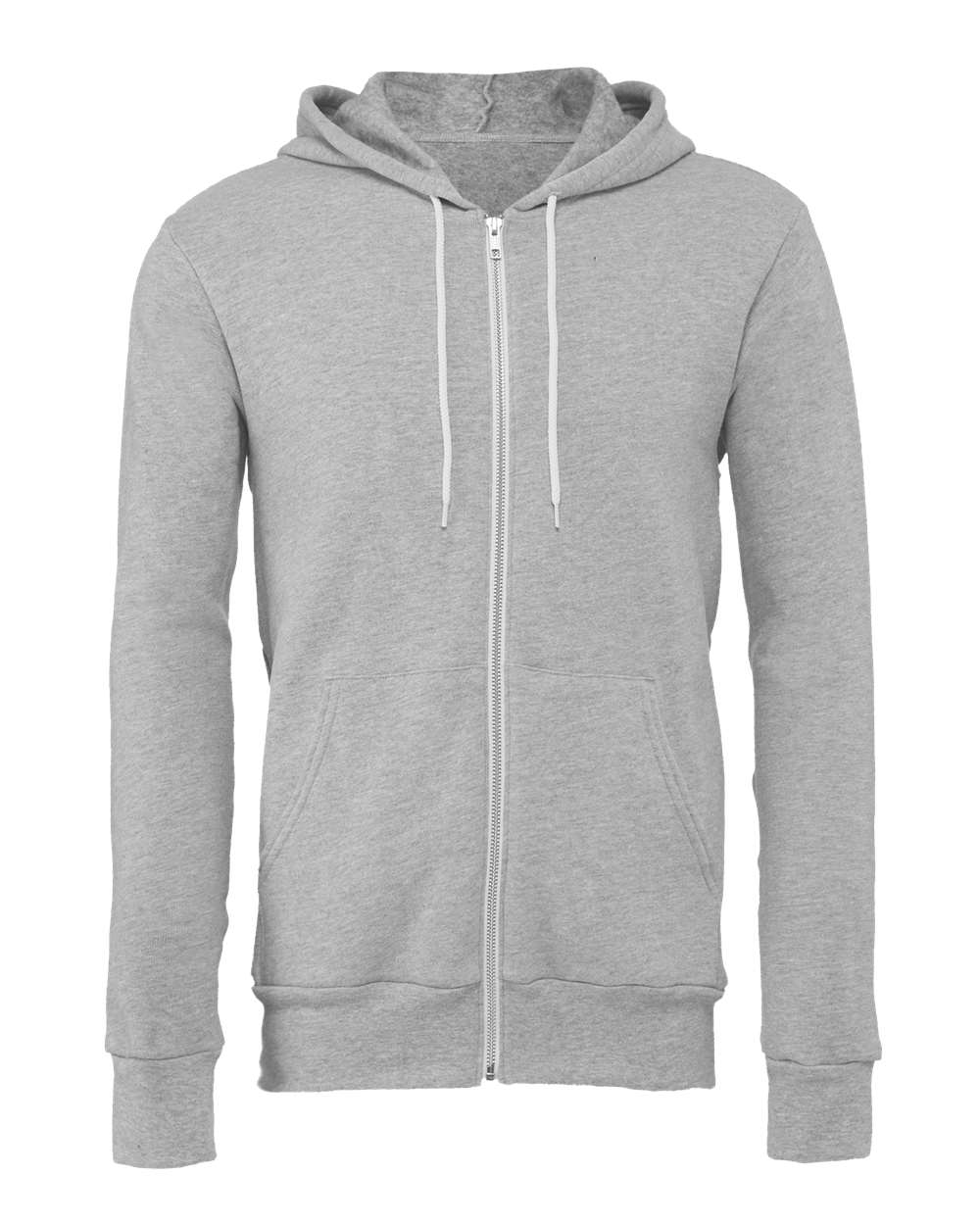 Unisex Sponge Fleece Full-Zip Hoodie Sweatshirt | 3739