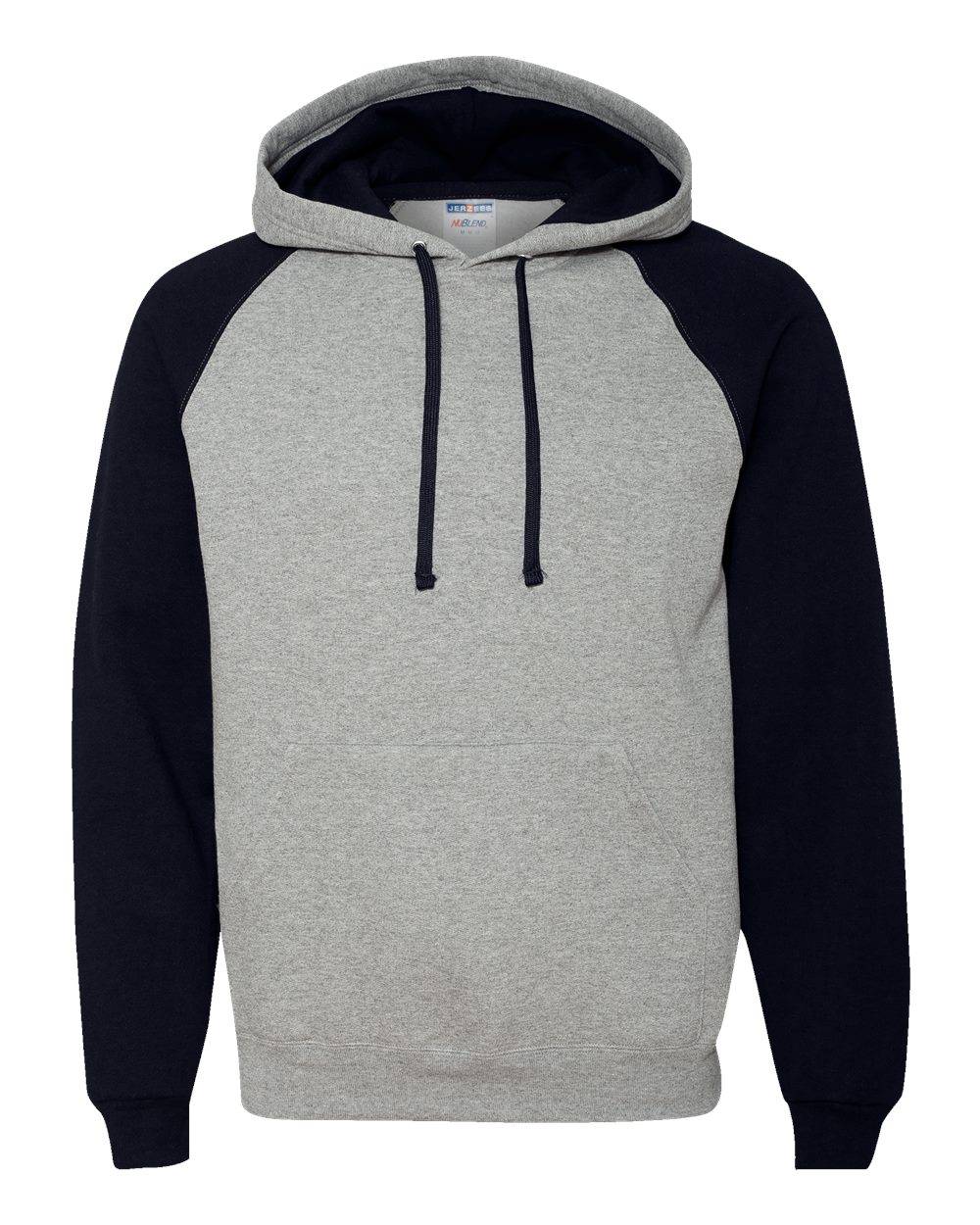 Sudadera con capucha raglán bicolor Unisex Nublend® | 96CR