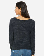 Women’s Flowy Off Shoulder Long Sleeve Tee | 8850