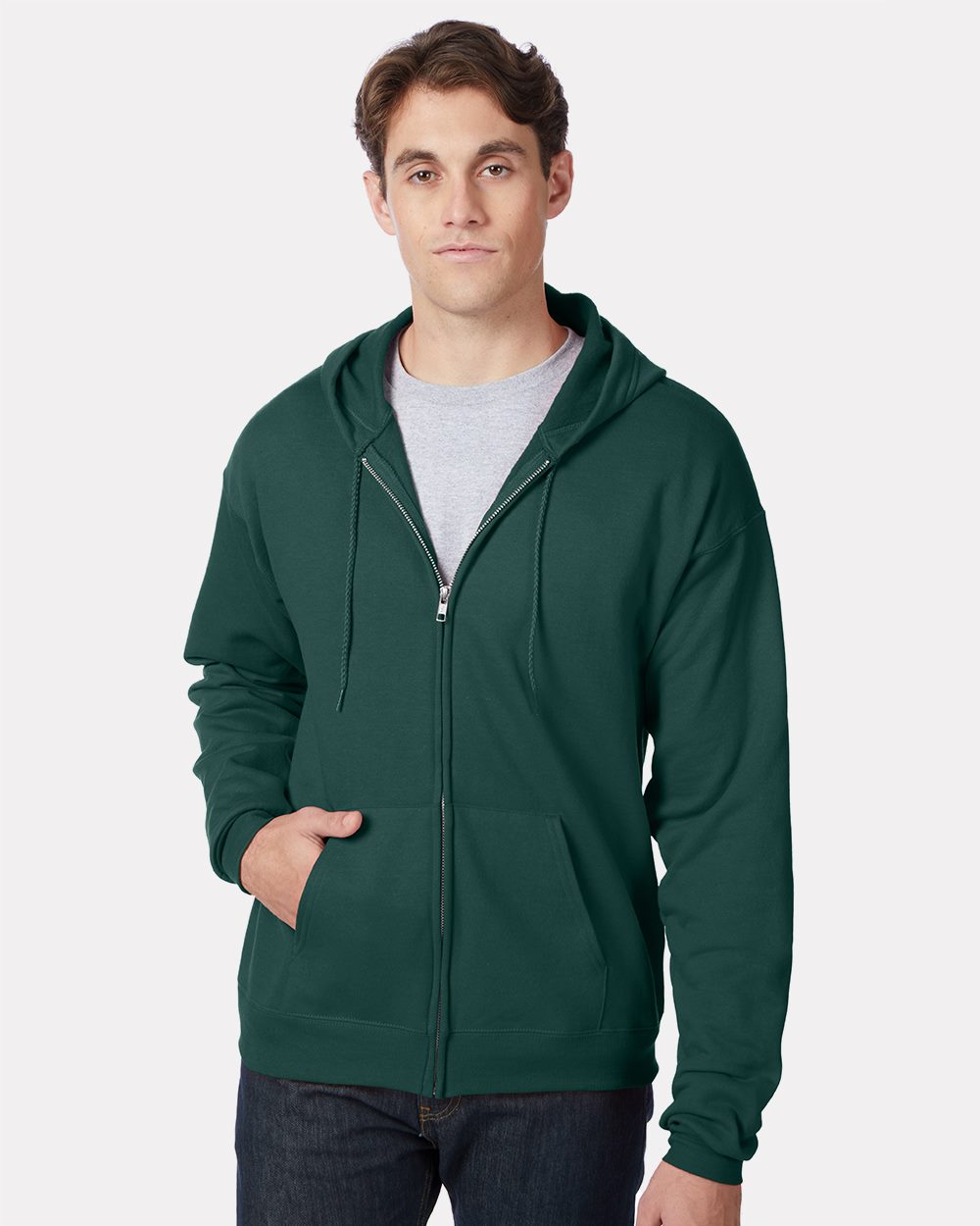 Unisex EcoSmart® Full-Zip Hooded Sweatshirt | P180