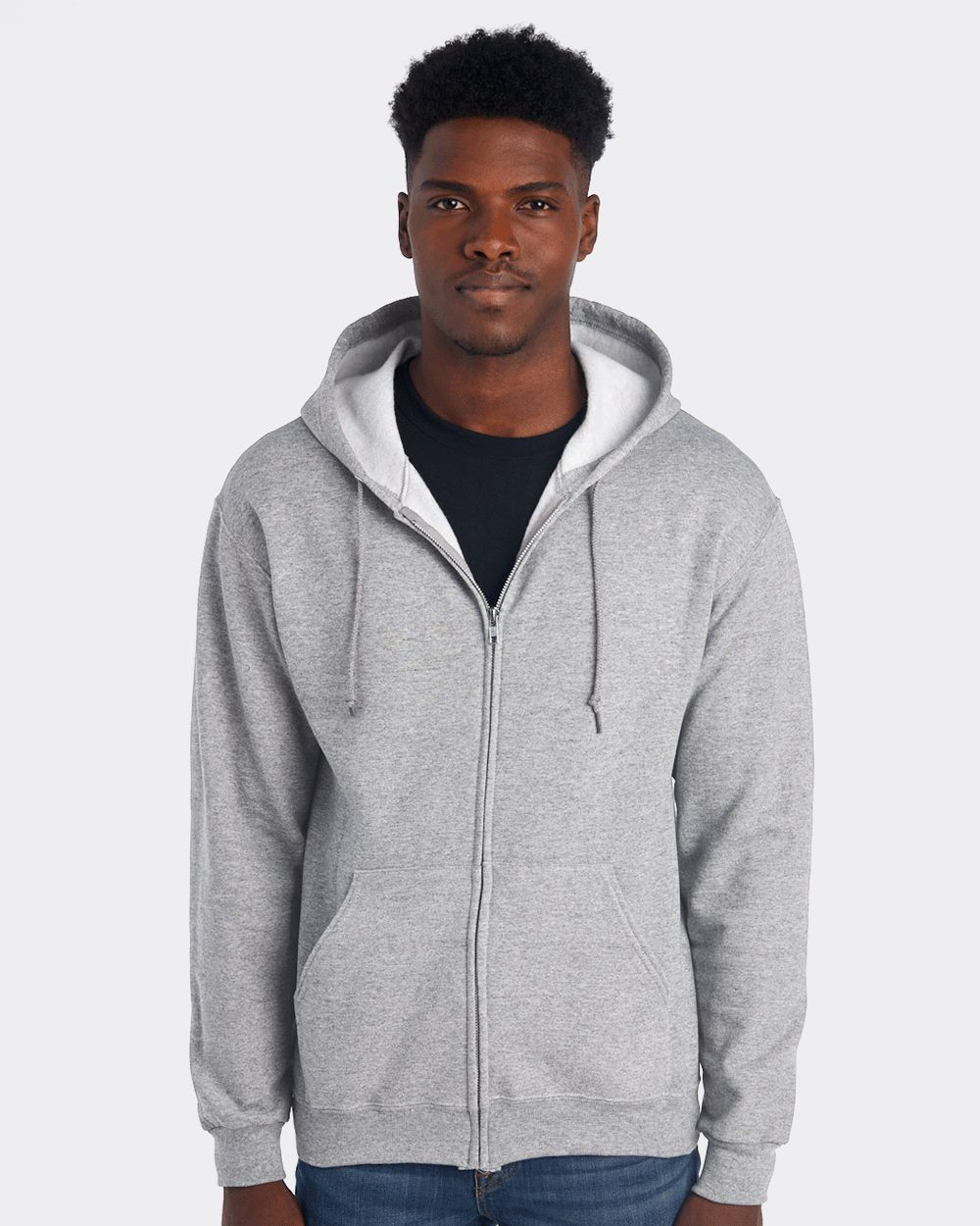 Unisex NuBlend® Full-Zip Hooded Sweatshirt | 993MR