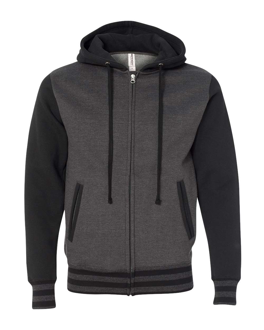Unisex Heavyweight Varsity Full-Zip Hooded Sweatshirt | IND45UVZ